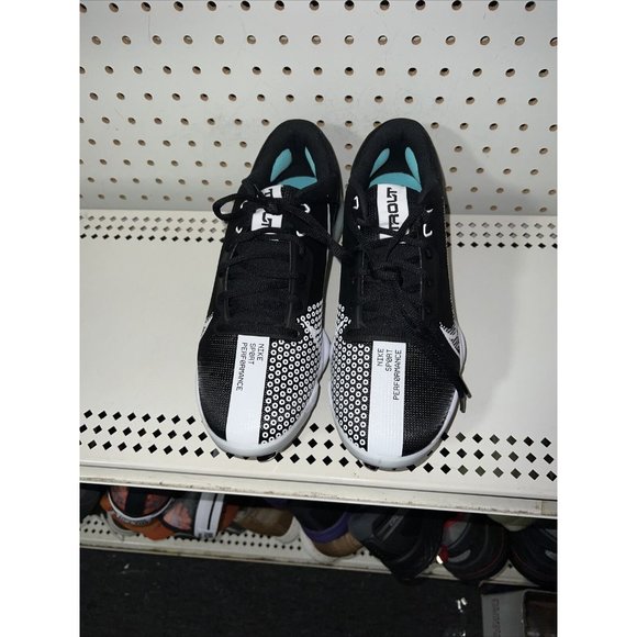 Nike Force Zoom Trout 7 Pro Mens Metal Baseball Cleats Size 8.5 Black White - Picture 4 of 8